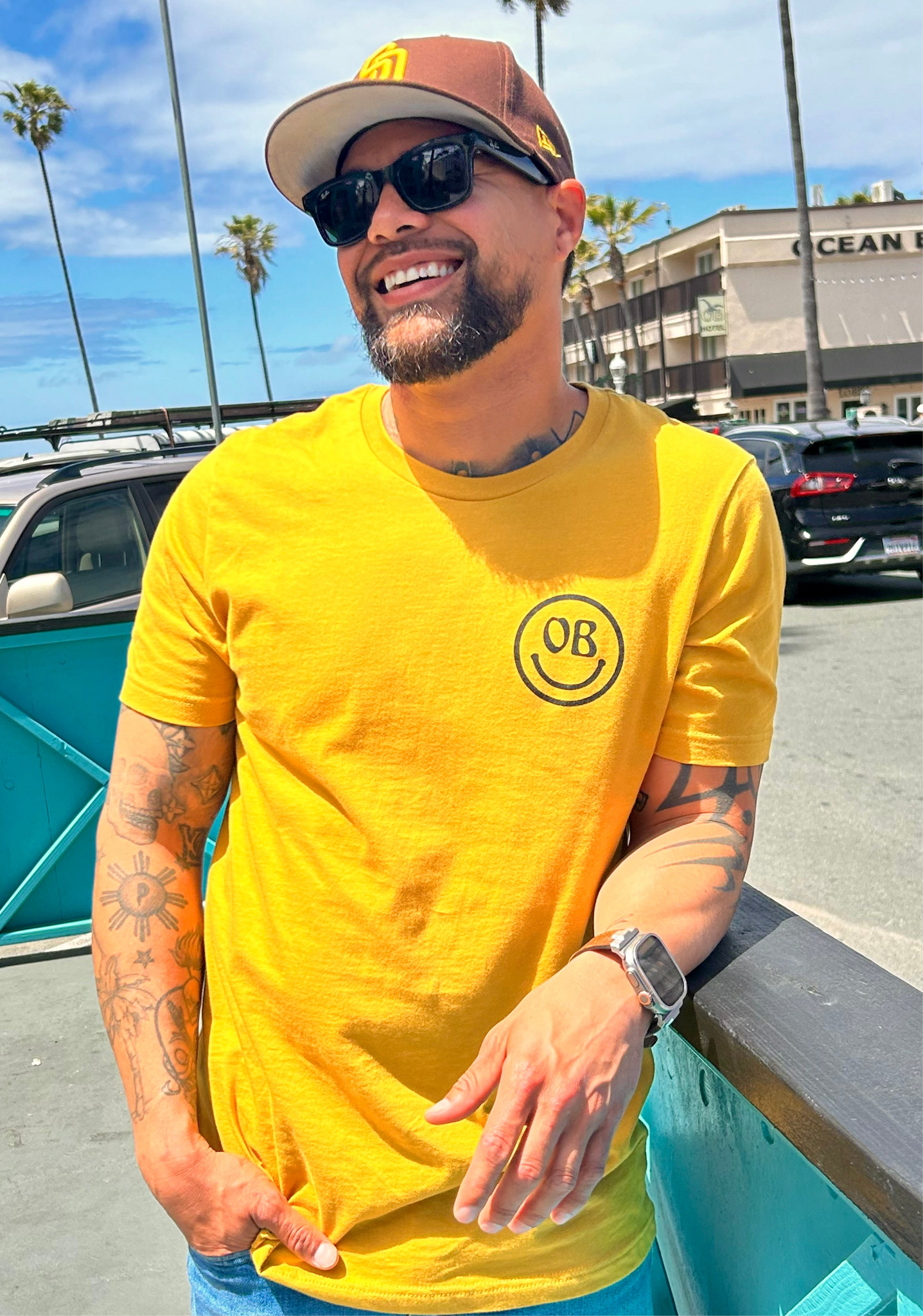 OB HAPPY FACE TEE
